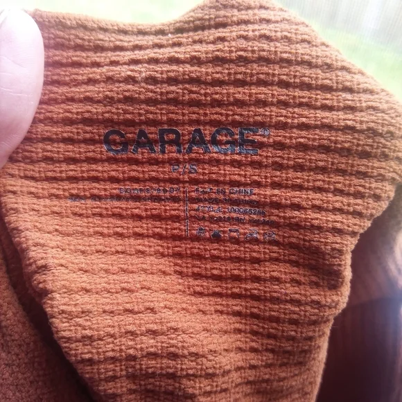 Garage Rust Ribbed Tank Top - Picture 2 of 4